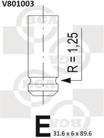 Intake Valve V801003