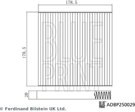 Filter, cabin air ADBP250029 - image 2