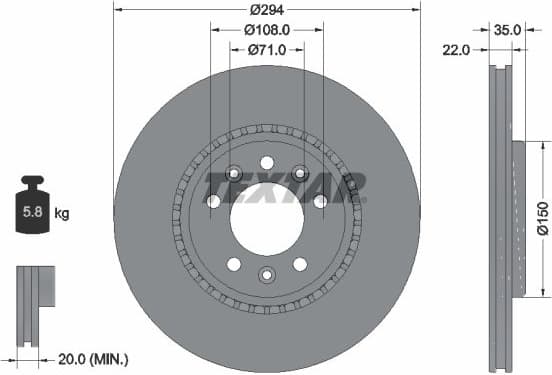 Brake Disc PRO 92287103