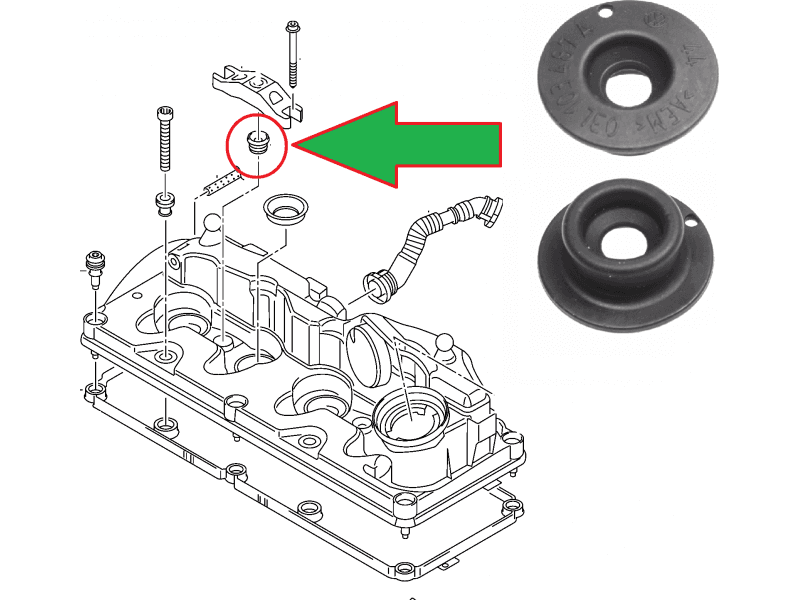 Injector heat seal 03L103487A