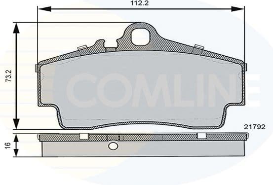 Brake Pad Set, disc brake CBP06130 - image 2