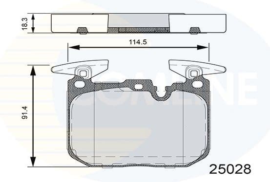 Brake Pad Set, disc brake CBP06110 - image 2