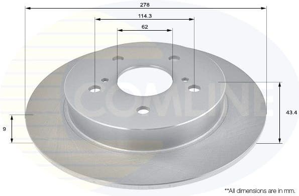 Brake Disc COATED ADC0929 - image 2