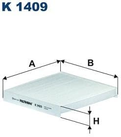 Filter, cabin air K1409