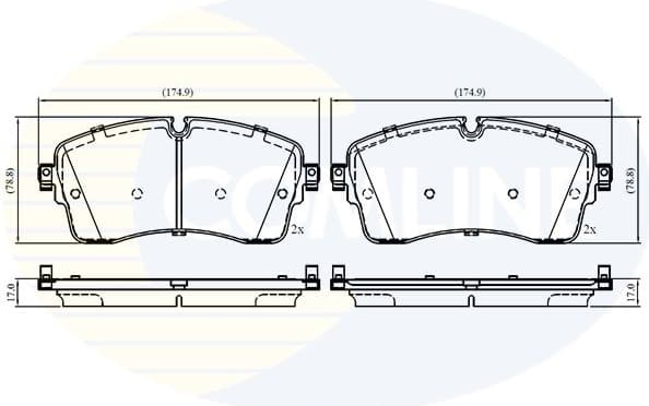 Brake Pad Set, disc brake CBP02761 - image 2