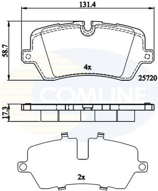 Brake Pad Set, disc brake CBP02256 - image 2