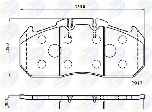 Brake Pad Set, disc brake CBP9058MK