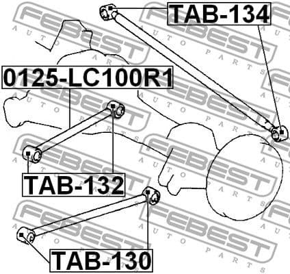 Mounting, control/trailing arm TAB-130 - image 2