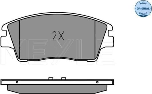 Brake Pad Set, disc brake MEYLE-ORIGINAL: True to OE. 025 223 2917