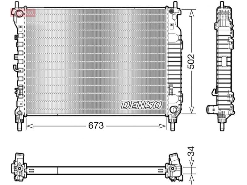 Radiator, engine cooling DRM20125
