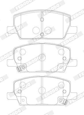 Brake pads front, Top Quality FDB4914