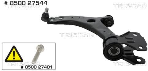 Control/Trailing Arm, wheel suspension 8500 27544