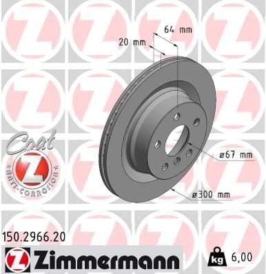 Brake Disc COAT Z 150.2966.20