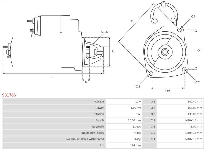 Starter AS S3178S - image 5