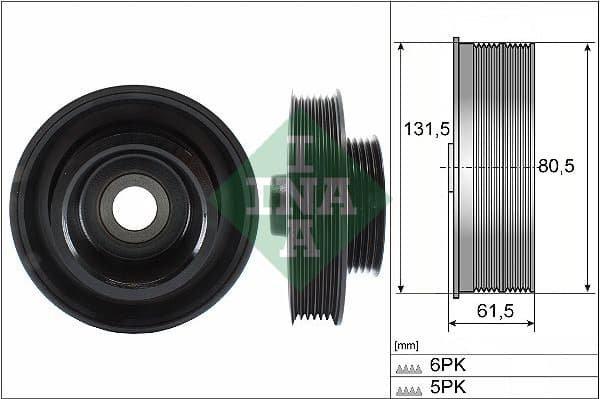Belt Pulley, crankshaft 544 0141 10
