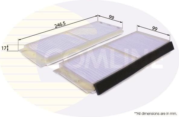Filter, cabin air EKF269 - image 2