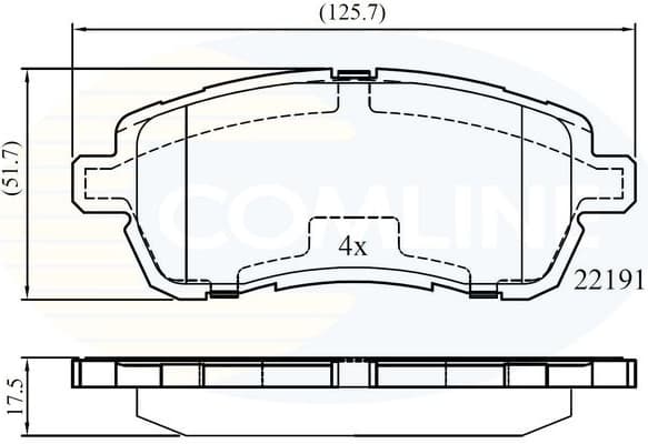 Brake Pad Set, disc brake CBP02361 - image 2