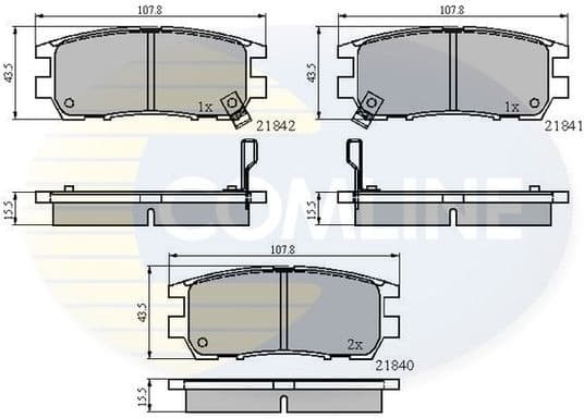 Brake Pad Set, disc brake CBP3233 - image 2