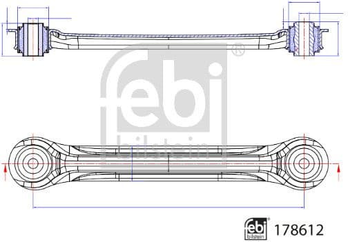 Control/Trailing Arm, wheel suspension 178612