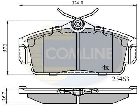 Brake Pad Set, disc brake CBP0740 - image 2