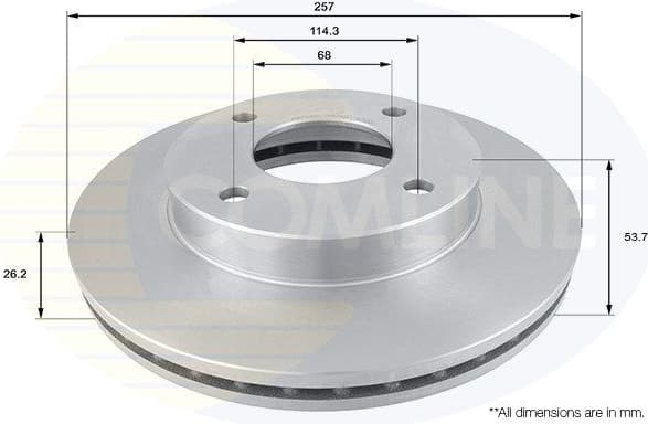 Brake Disc COATED ADC0289V - image 2