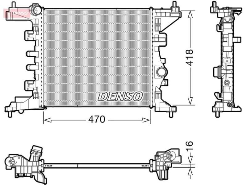 Radiator, engine cooling DRM20121