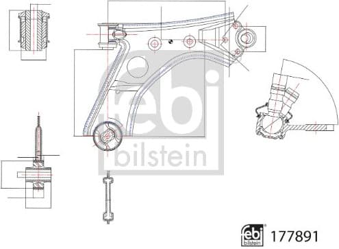 Control/Trailing Arm, wheel suspension 177891 - image 2