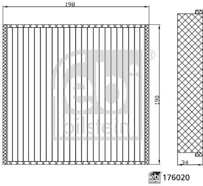 Filter, cabin air 176020 - image 2