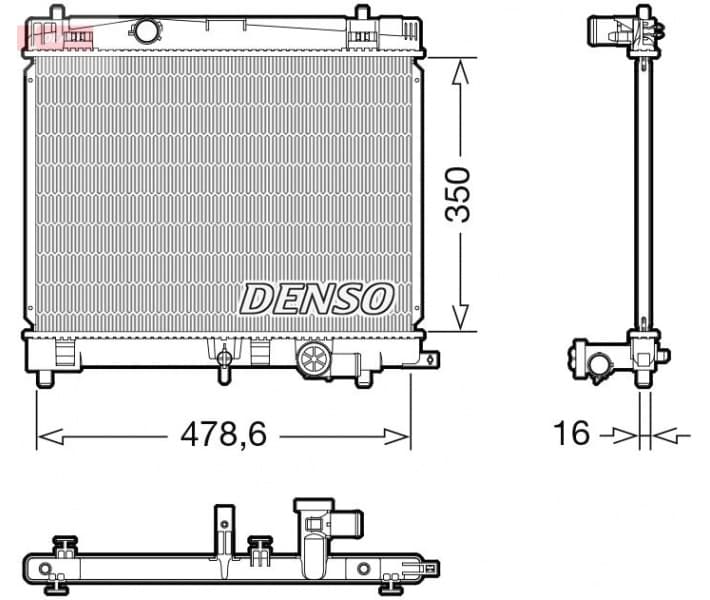 Radiator, engine cooling DRM50137