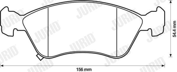 Brake Pad Set, disc brake 572400J