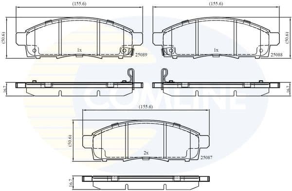 Brake Pad Set, disc brake CBP32427 - image 2