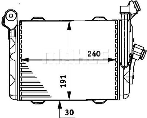 Oil Cooler, engine oil BEHR *** PREMIUM LINE *** CLC 33 000P