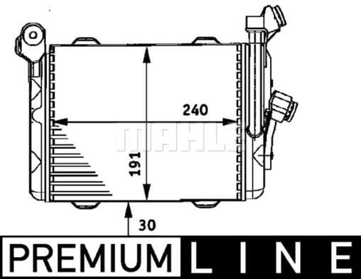 Oil Cooler, engine oil BEHR *** PREMIUM LINE *** CLC 33 000P - image 2