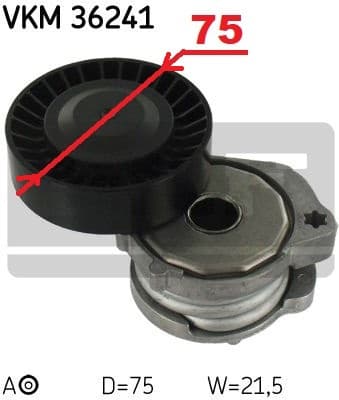 Tensioner belt VKM36241 - image 2