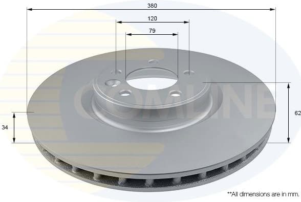 Brake Disc COATED ADC1285V - image 2