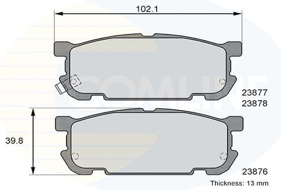 Brake Pad Set, disc brake CBP31207