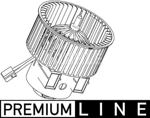 Interior Blower BEHR *** PREMIUM LINE *** AB 117 000P - image 2
