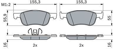 Brake Pad Set, disc brake 0 986 424 867 - image 7