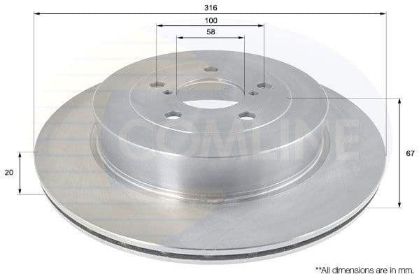 Brake Disc ADC0816V - image 2