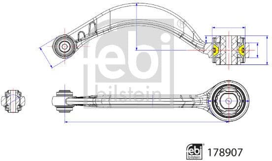 Control/Trailing Arm, wheel suspension 178907