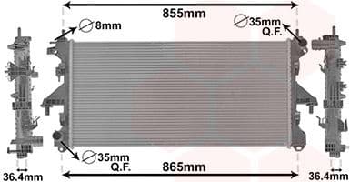Radiator, engine cooling 40002304