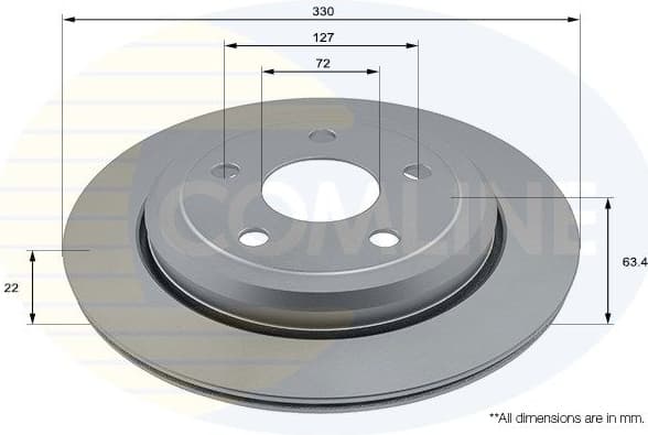 Brake Disc COATED ADC2889V - image 2