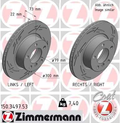 Brake Disc BLACK Z 150.3497.53