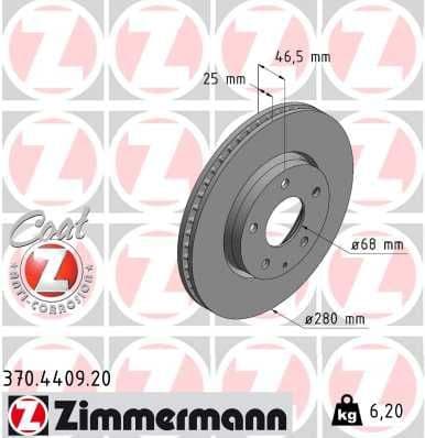 Brake Disc COAT Z 370.4409.20