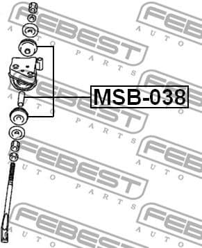 Mounting, control/trailing arm MSB-038 - image 2