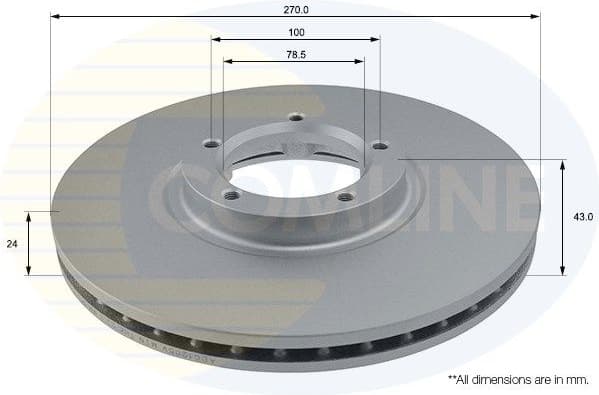 Brake Disc COATED ADC1205V - image 2