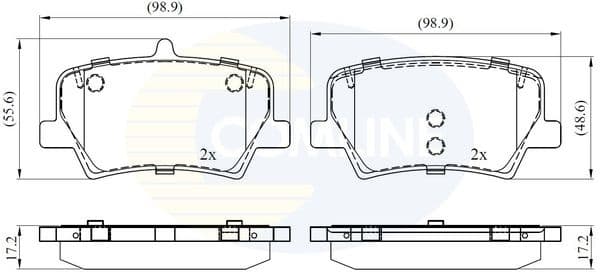 Brake Pad Set, disc brake CBP02393 - image 2
