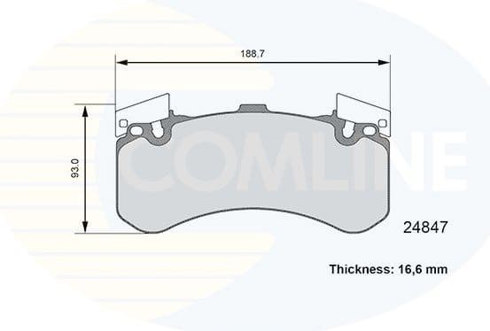 Brake Pad Set, disc brake CBP06109 - image 2