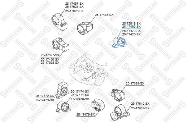 Mounting, engine 25-17469-SX