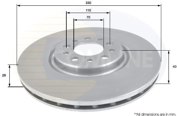 Brake Disc COATED ADC1827V - image 2